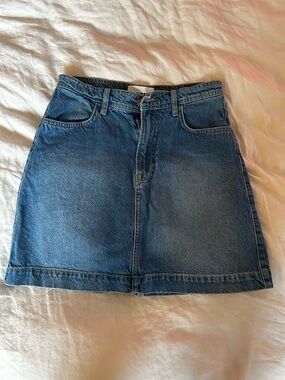 BODEN  Blue Denim A-Line Skirt